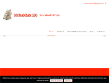 Tablet Screenshot of mudanzasleo.com